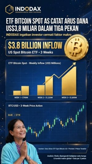 ETF Bitcoin Dibanjiri Dana US,8 Miliar, Investor Cermati The Fed
