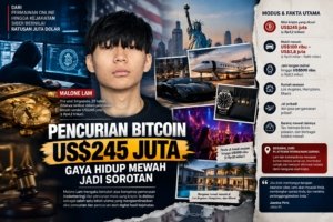 Pemuda 22 Tahun Curi Bitcoin Rp4,2 Triliun, Uang Hasil Kejahatan untuk Foya-foya