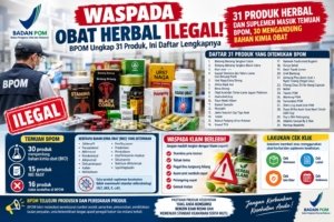 Waspada Obat Herbal Ilegal! BPOM Ungkap 31 Produk, Ini Daftar Lengkapnya
