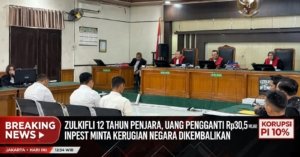Zulkifli 12 Tahun Penjara, Uang Pengganti Rp30,5 Miliar: INPEST Minta Kerugian Negara Dikembalikan