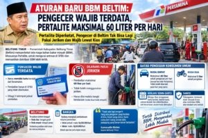 Aturan Baru BBM Beltim: Pengecer Wajib Terdata, Pertalite Maksimal 60 Liter per Hari