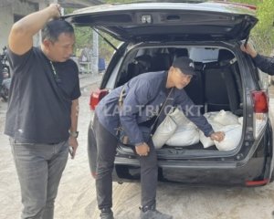 Satlap Tricakti Gagalkan Penyelundupan 3,6 Ton Pasir Timah Senilai Rp1,44 Miliar di Belitung