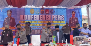 133 Kasus Narkoba Terungkap, Polda Babel Musnahkan 19,5 Kg Sabu dan 37 Kg Ganja