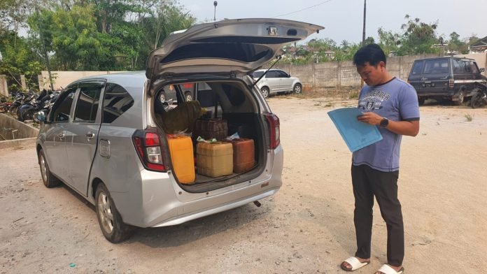 Polres Bangka Bongkar Dugaan Praktik Ngerit Pertalite, 240 Liter BBM dan Mobil Sigra Diamankan