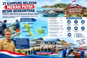 21 Kampung Nelayan Merah Putih Resmi Berkontrak, Pemprov Babel Dorong Ekonomi Nelayan Pesisir