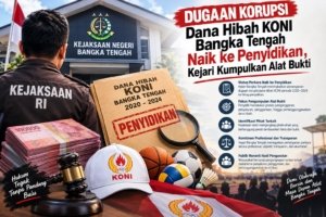 Dugaan Korupsi Dana Hibah KONI Bangka Tengah Naik ke Penyidikan, Kejari Kumpulkan Alat Bukti