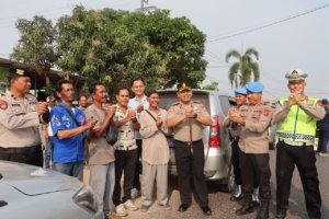 Kawal Massa Beriga Menuju DPRD Babel, Kapolres Bateng Kedepankan Pendekatan Humanis