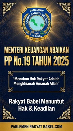 MENTERI KEUANGAN ABAIKAN PERATURAN PEMERINTAH NO.19 TAHUN 2025