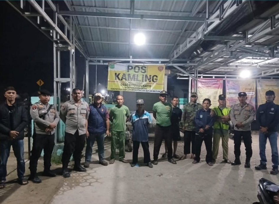 Cegah Tindak Pidana, Personel Polsek Simpang Katis Gencarkan Patroli Kamtibmas