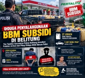 Dugaan Penyalahgunaan Pertalite Subsidi di Belitung Mencuat, Nama Oknum Polisi Terseret Isu Kepemilikan Mobil