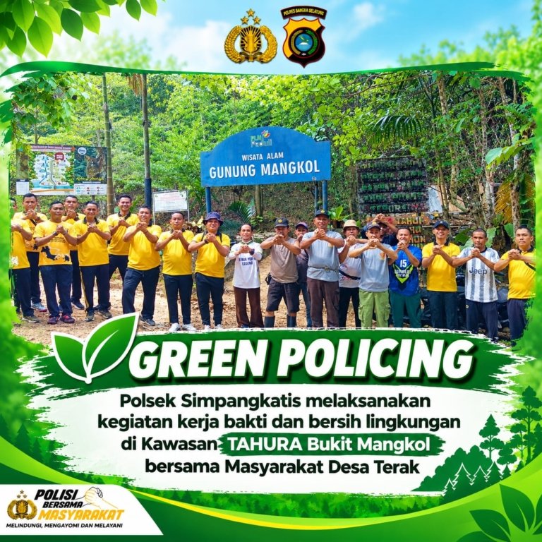 Green Policing, Polsek Simpang Katis Ajak Warga Desa Terak Peduli Kelestarian Lingkungan